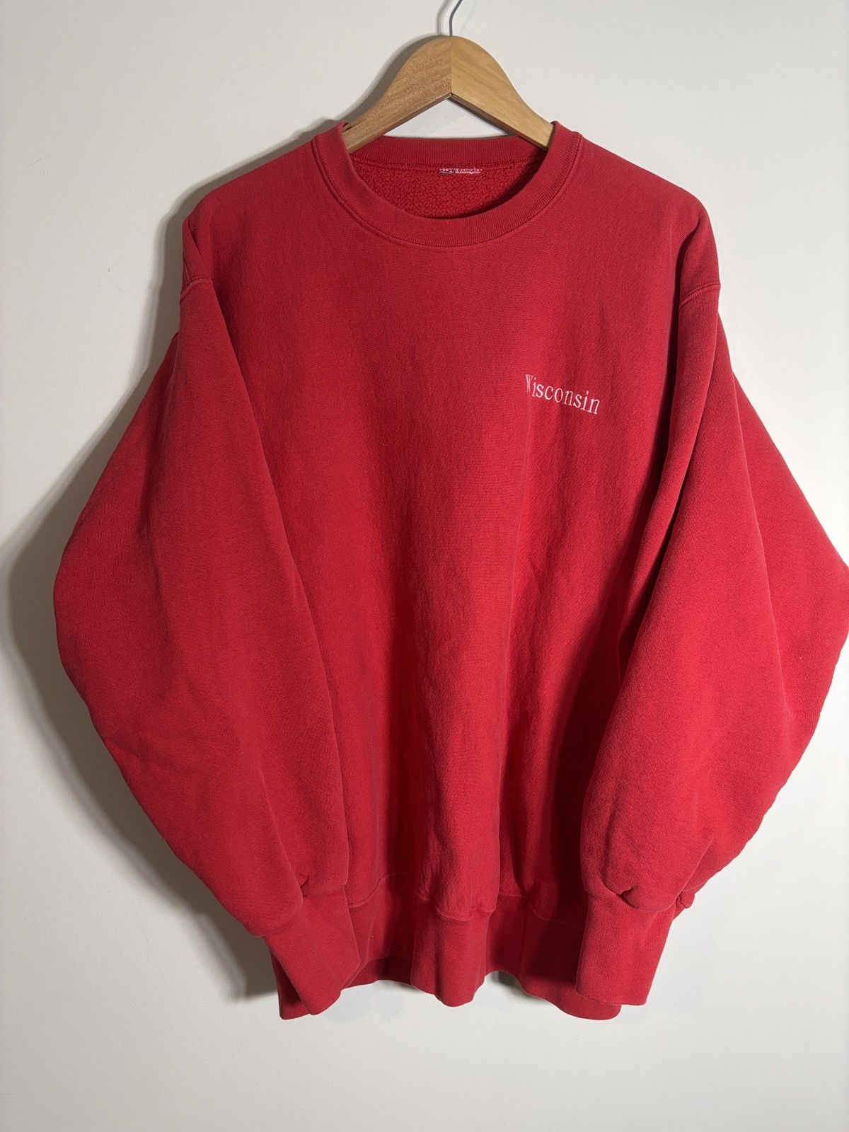 Vintage Vtg Wisconsin Badgers Crewneck Sweatshirt Reverse Weave XXL Size US XXL / EU 58 / 5 - 1 Thumbnail