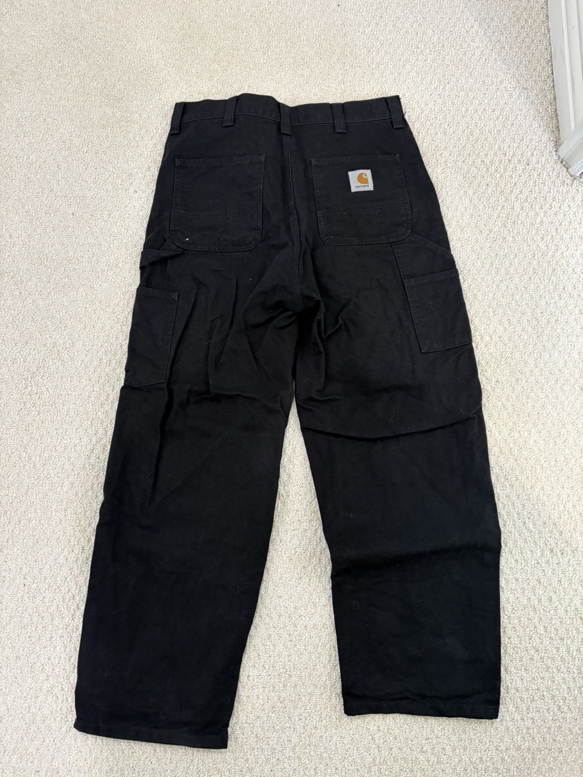 Carhartt Wip Black Carhartt Work In Progress double knee carpenter pant Size US 33 - 2 Thumbnail