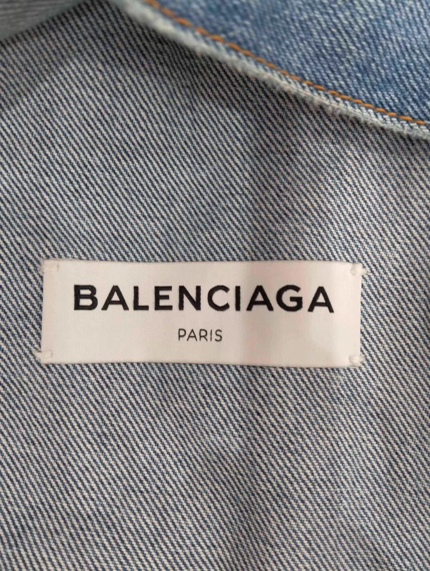 Balenciaga Balenciaga Back Logo Distressed Denim Jacket 34 Size XXS / US 00 / IT 34 - 4 Thumbnail