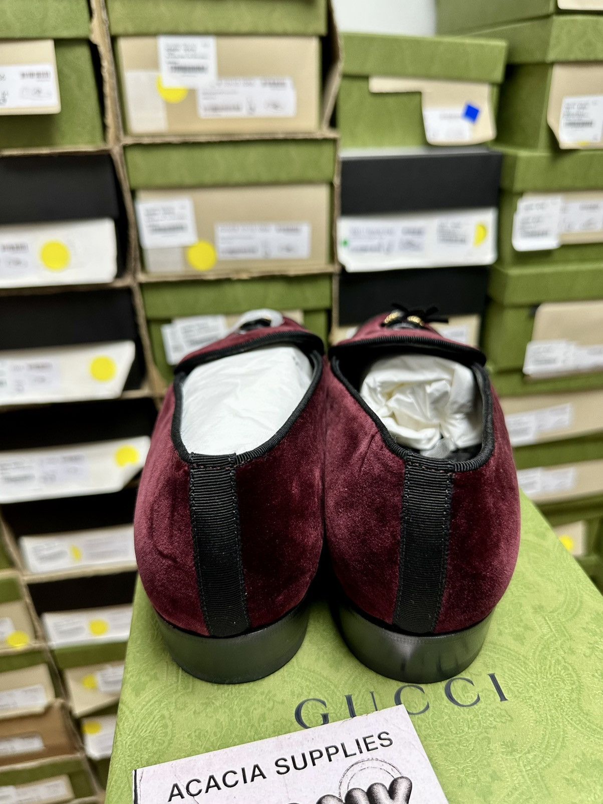 Gucci Gucci Leather Loafers 'Burgundy' Size US 11 / EU 44 - 9 Thumbnail
