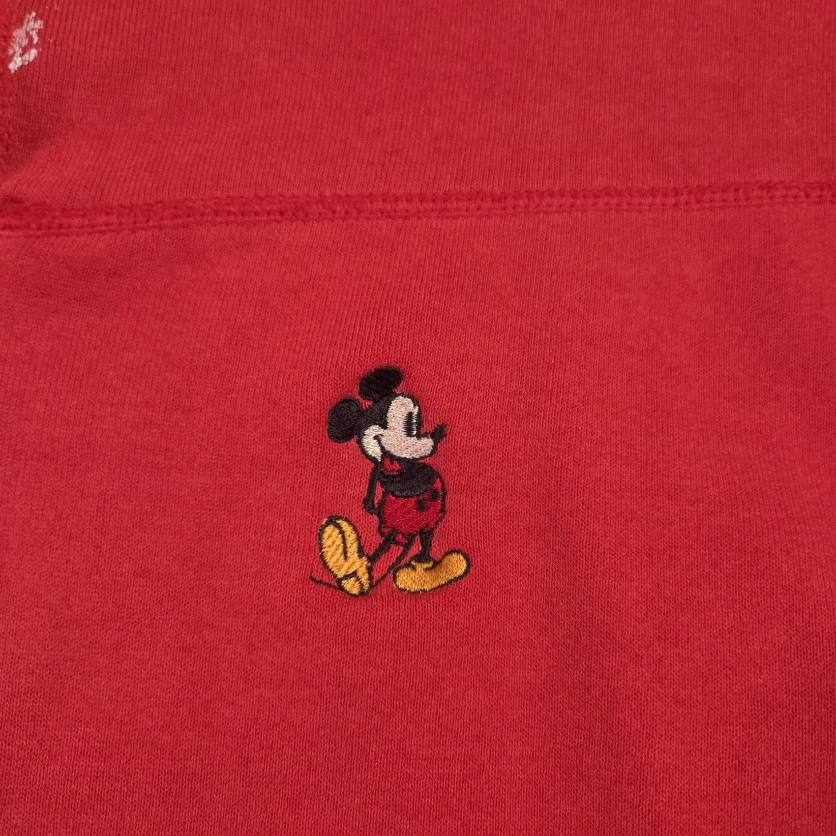 Disney VINTAGE Disney Wear Sweatshirt Mens L Red Mickey Mouse Henley 90s Size US L / EU 52-54 / 3 - 2 Thumbnail