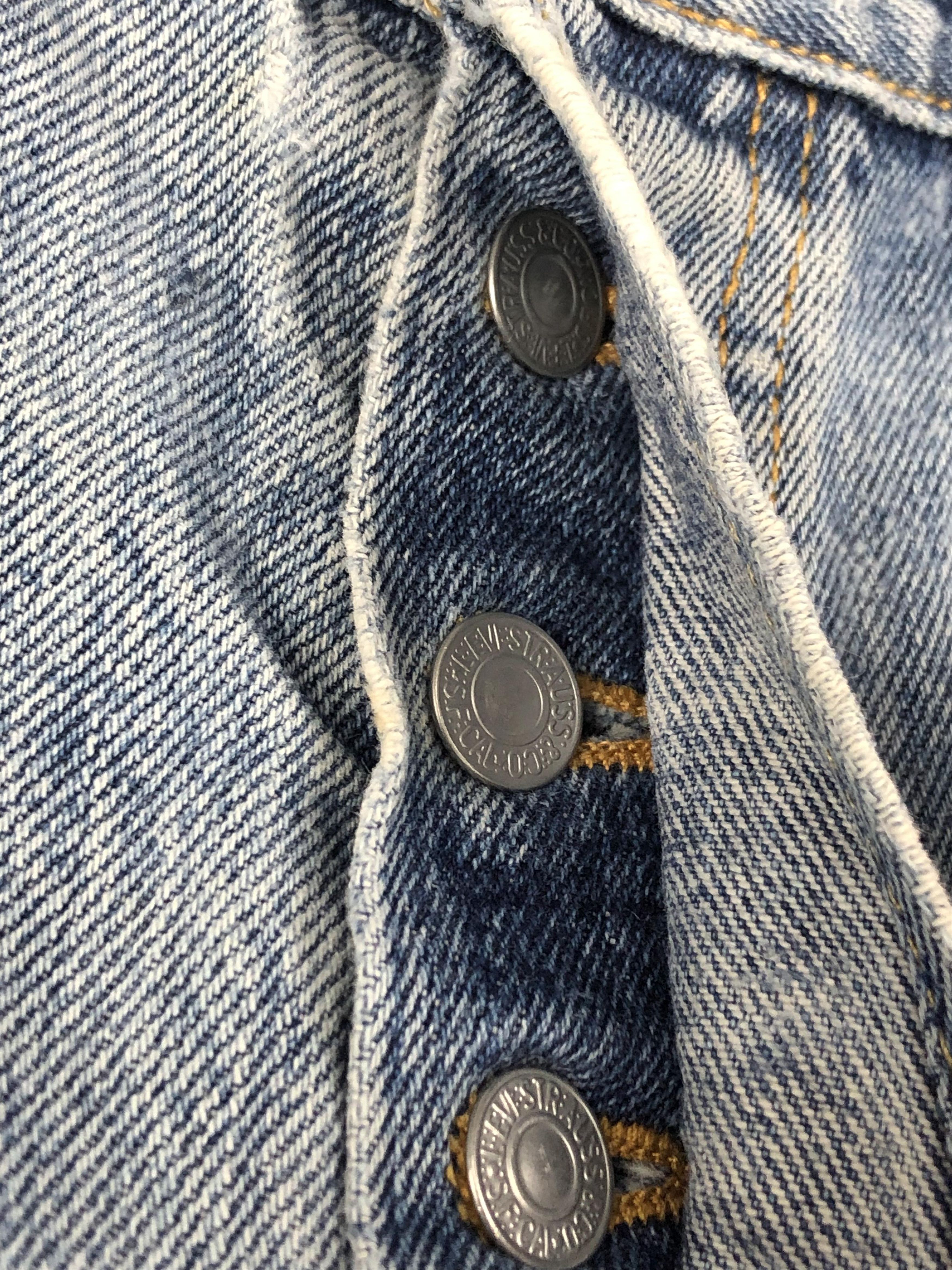 Levi's × Vintage Vintage Cropped Levis 501 Faded Blue Jeans DP2235 Size US 33 - 17 Thumbnail