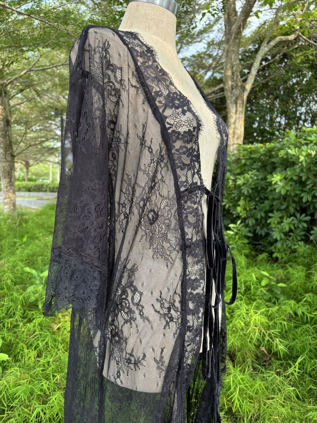 Japanese Brand G.o.a Black Mesh cardigan Size M / US 6-8 / IT 42-44 - 6 Thumbnail