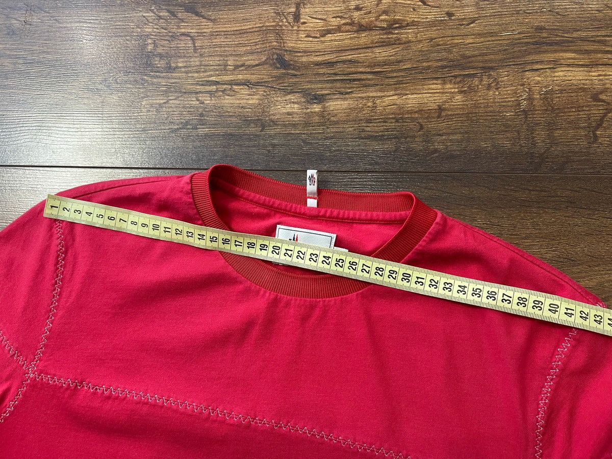 Moncler Grenoble Moncler Grenoble Women's Red T-Shirt - Made in Italy Size L / US 10 / IT 46 - 12 Thumbnail