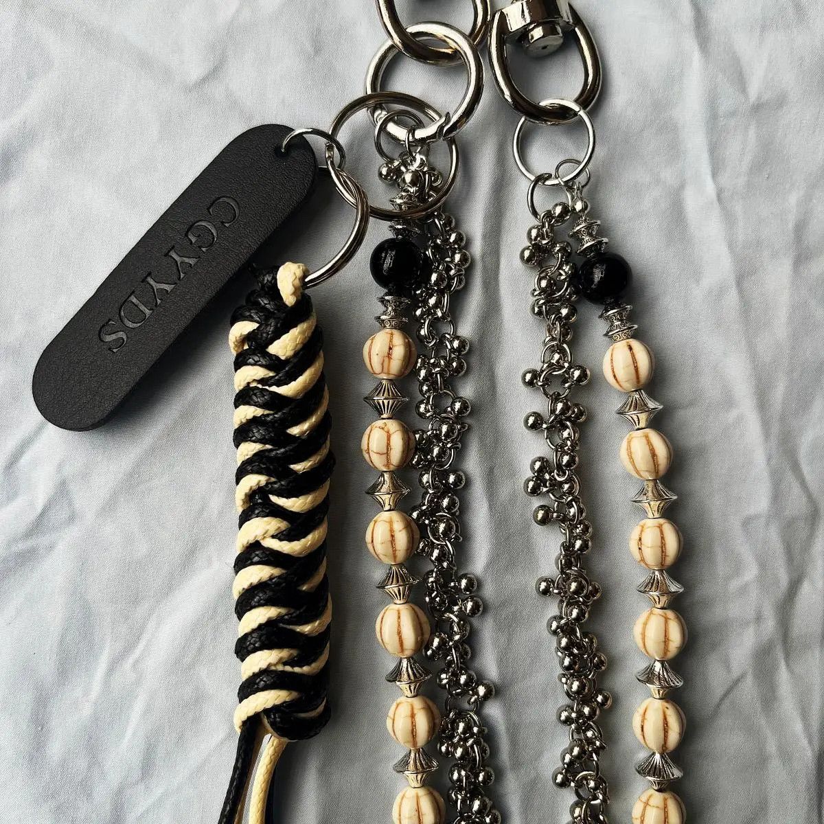 Japanese Brand × Jewelry Punk Jeans Chain Natural Stone Pumpkin Bead Size ONE SIZE - 3 Thumbnail
