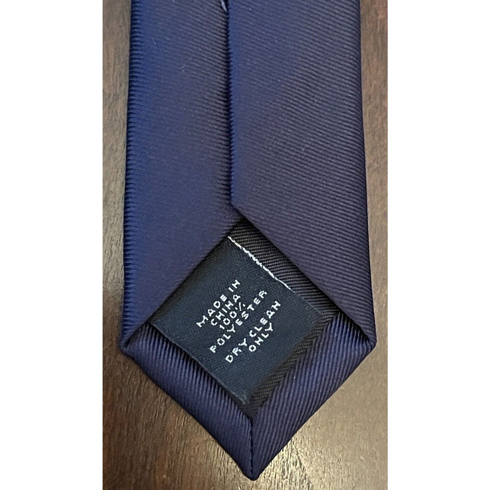 Express Express Blue 100% Polyester Men’s Neck Tie Made In China Size ONE SIZE - 7 Thumbnail