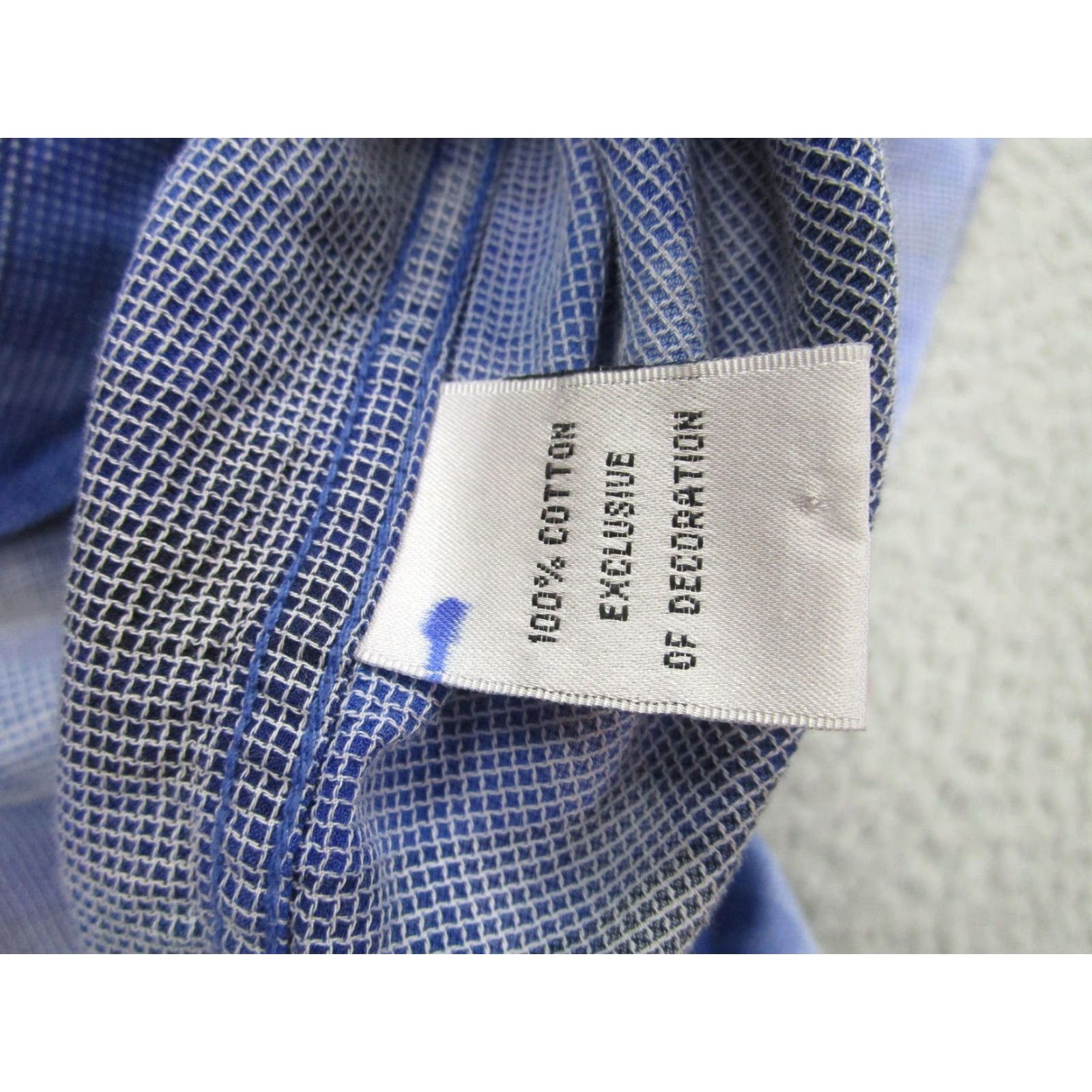 Tailorbyrd TAILORBYRD Shirt Mens Large Blue Plaid Classic Fit Long Sleeve Button Down Logo Size US XXL / EU 58 / 5 - 6 Thumbnail