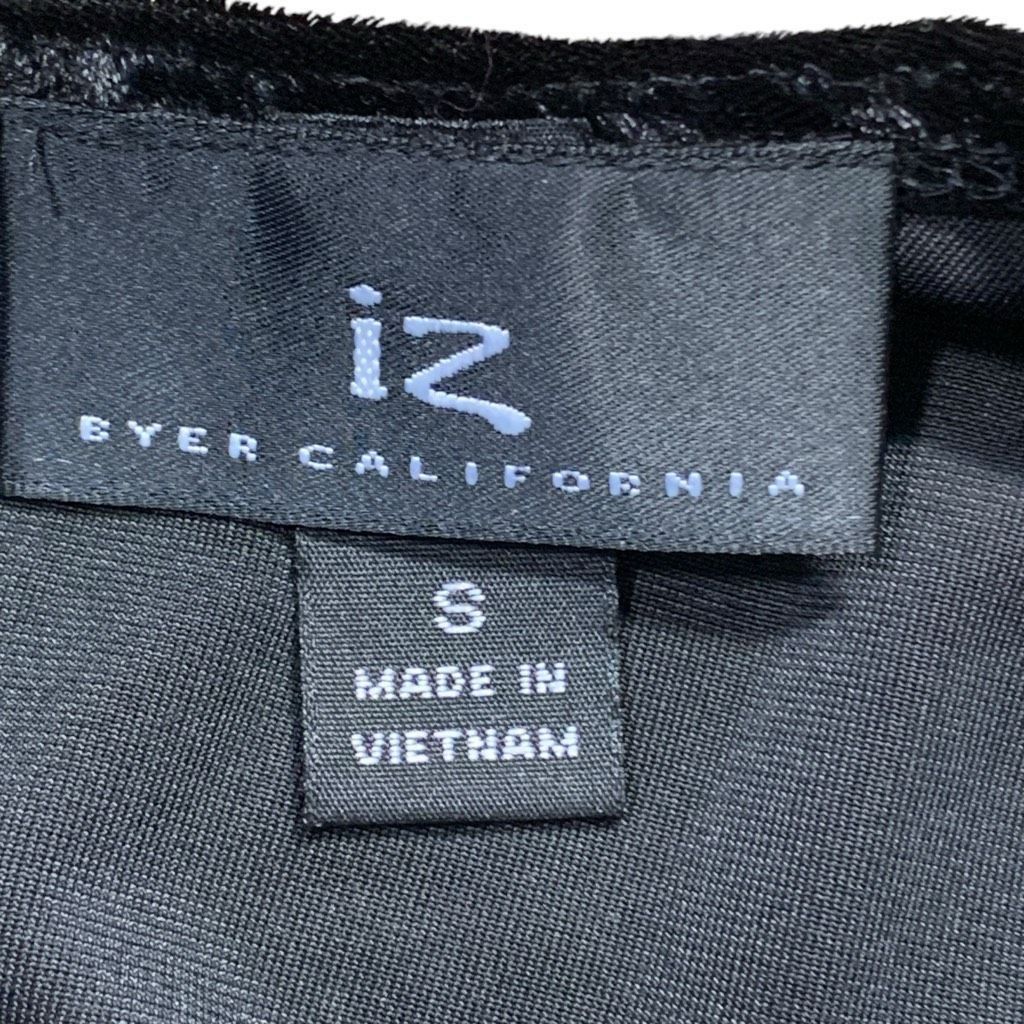 Vintage Vintage Deadstock iZ Byer California Black Velvet Ruffle Det Size S / US 4 / IT 40 - 7 Thumbnail
