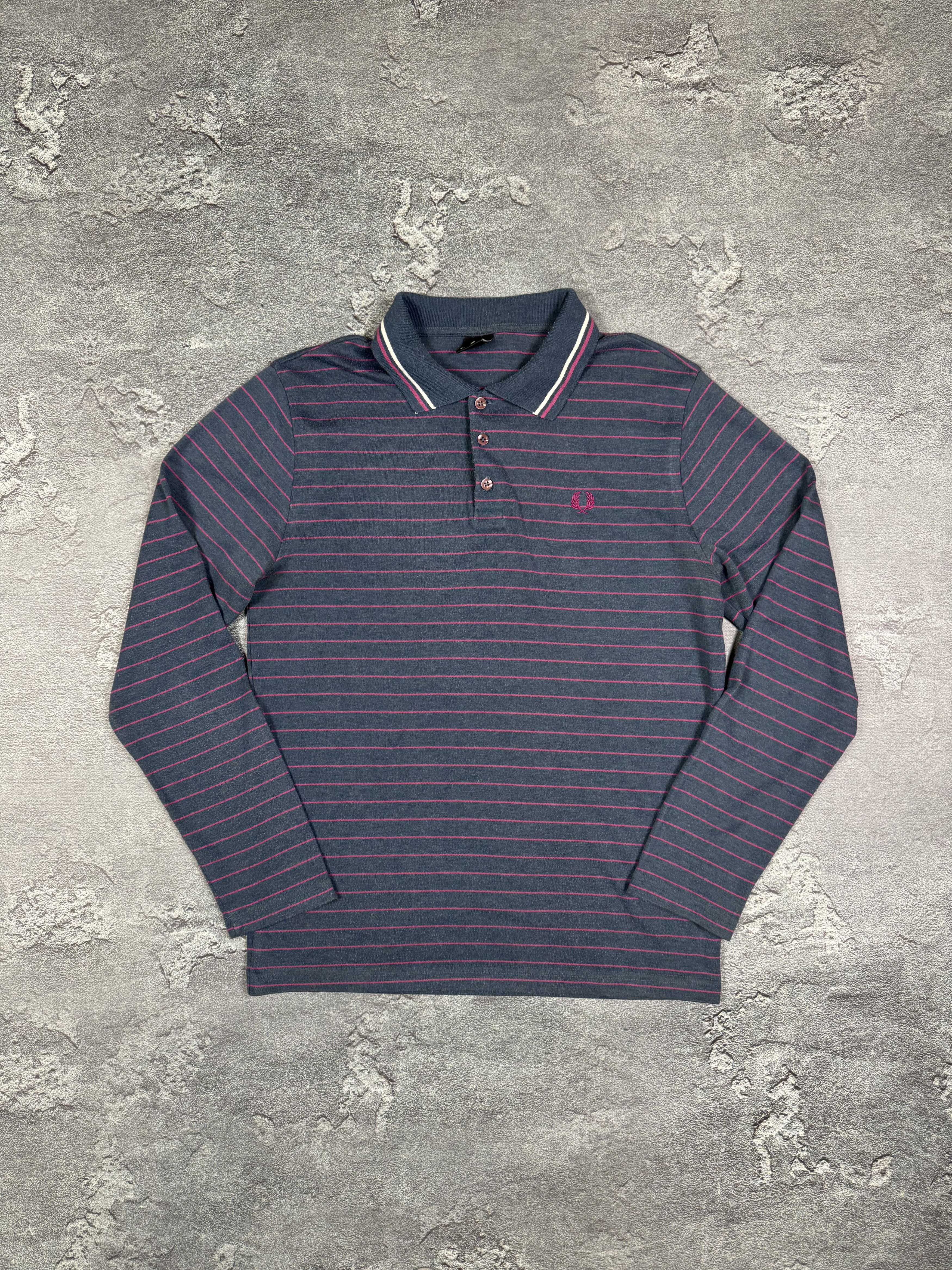 If Six Was Nine Fred Perry Long Sleeve Striped Polo Size M Streetwear Size US M / EU 48-50 / 2 - 3 Thumbnail