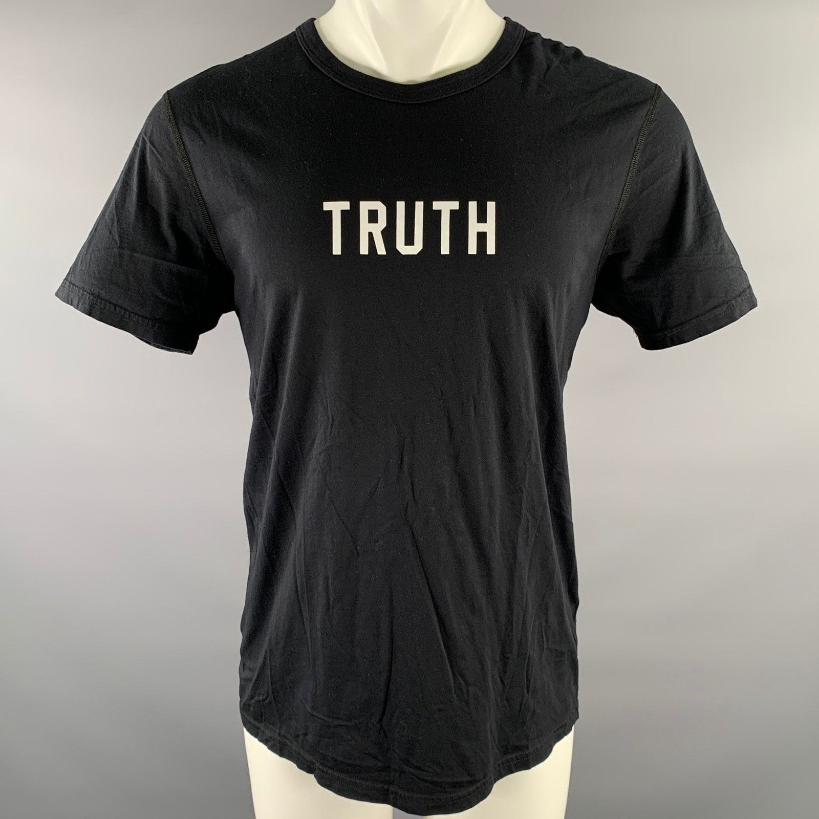 Reigning Champ REIGNING CHAMP Size L Black White Graphic Cotton T-shirt Size US L / EU 52-54 / 3 - 1 Thumbnail