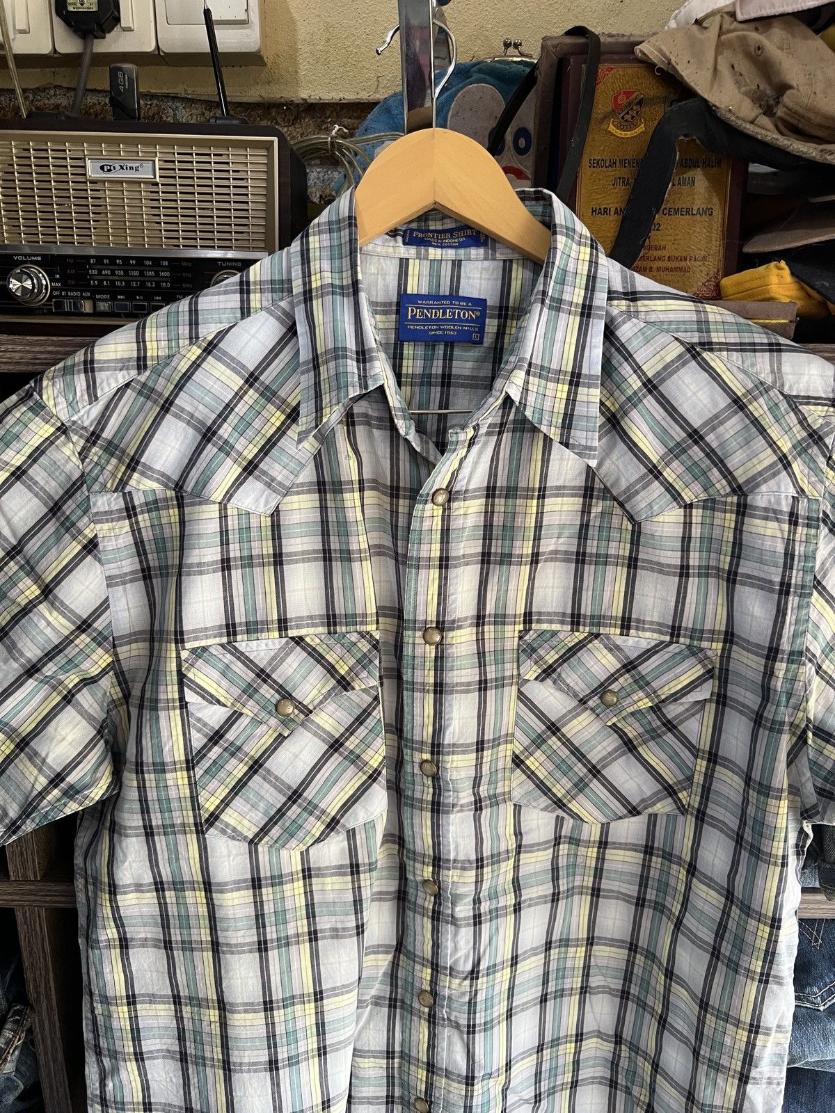 Pendleton 🔥Pendleton Western Short Sleeve Shirt Size US L / EU 52-54 / 3 - 3 Thumbnail