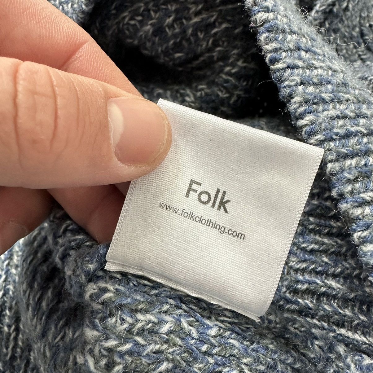 Folk Folk Heavy Knitted Jumper Sweater in Mid Blue Size 4 Size US M / EU 48-50 / 2 - 7 Thumbnail