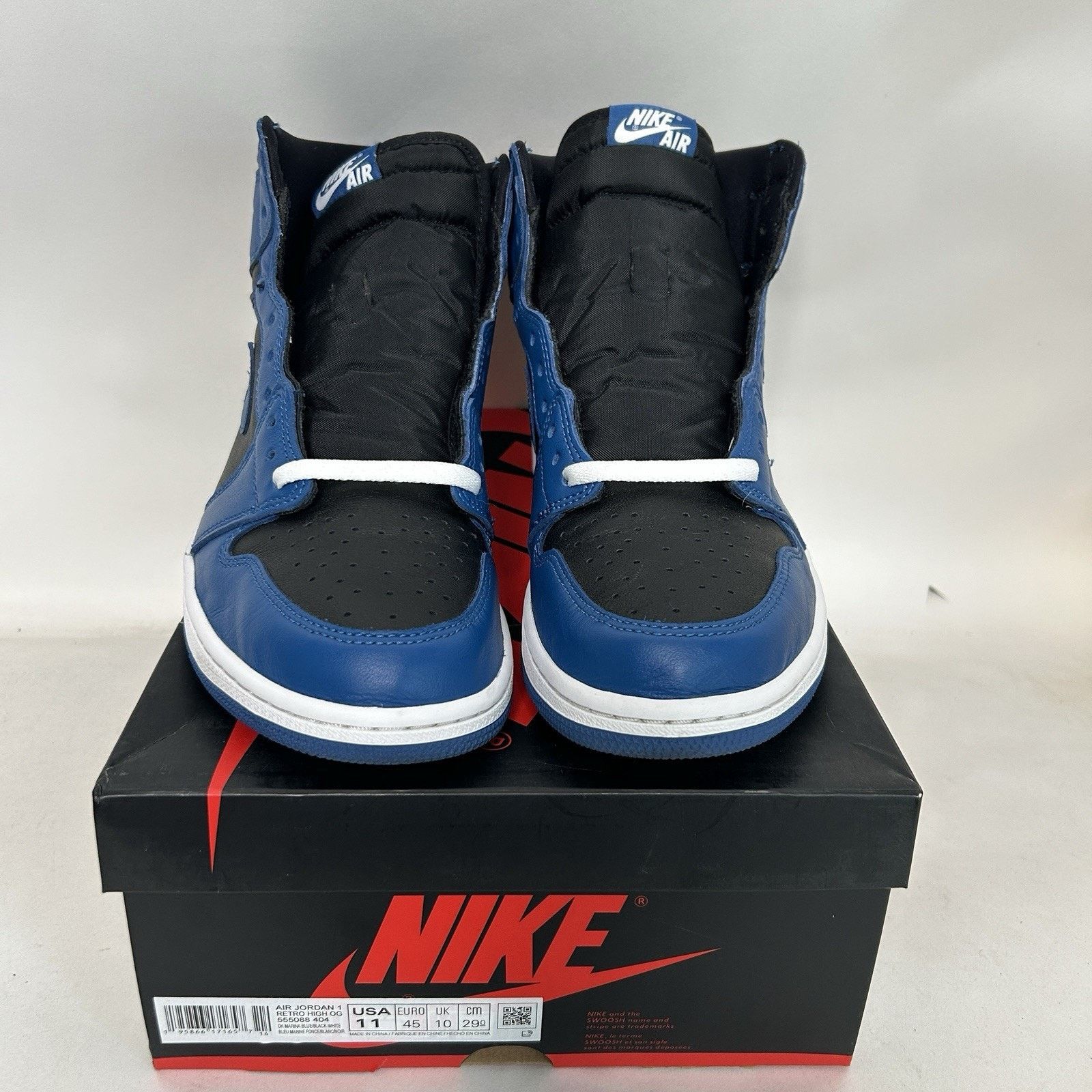 Nike Nike Air Jordan 1 Retro High OG “Dark Marina Blue” Size US 11 / EU 44 - 2 Thumbnail