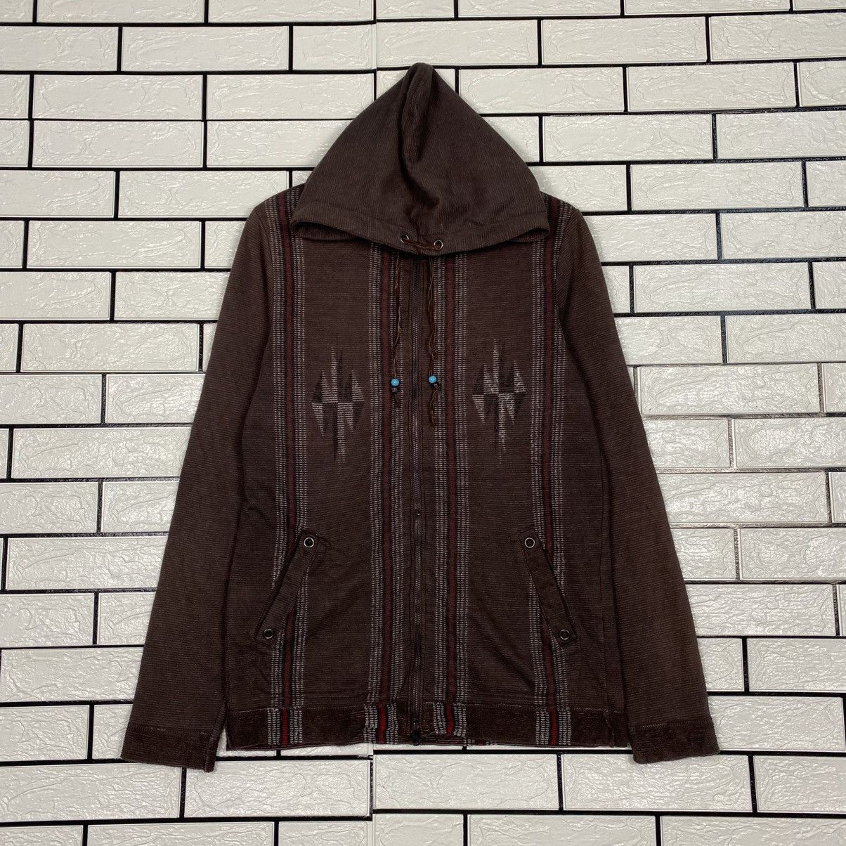 Japanese Brand 📌Herritage Stone Navajo Chimayo Zipper Hoodie Native Design Size US M / EU 48-50 / 2 - 2 Thumbnail