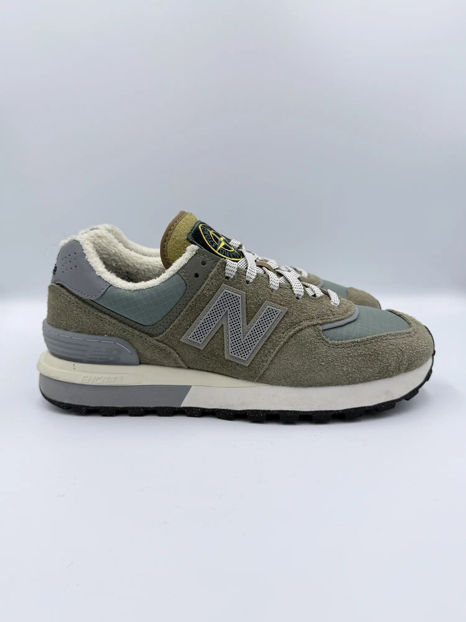 New Balance × Stone Island Stone Island New Balance 574 Legacy OG Steel Blue Green Gray Size US 8 / EU 41 - 2 Thumbnail
