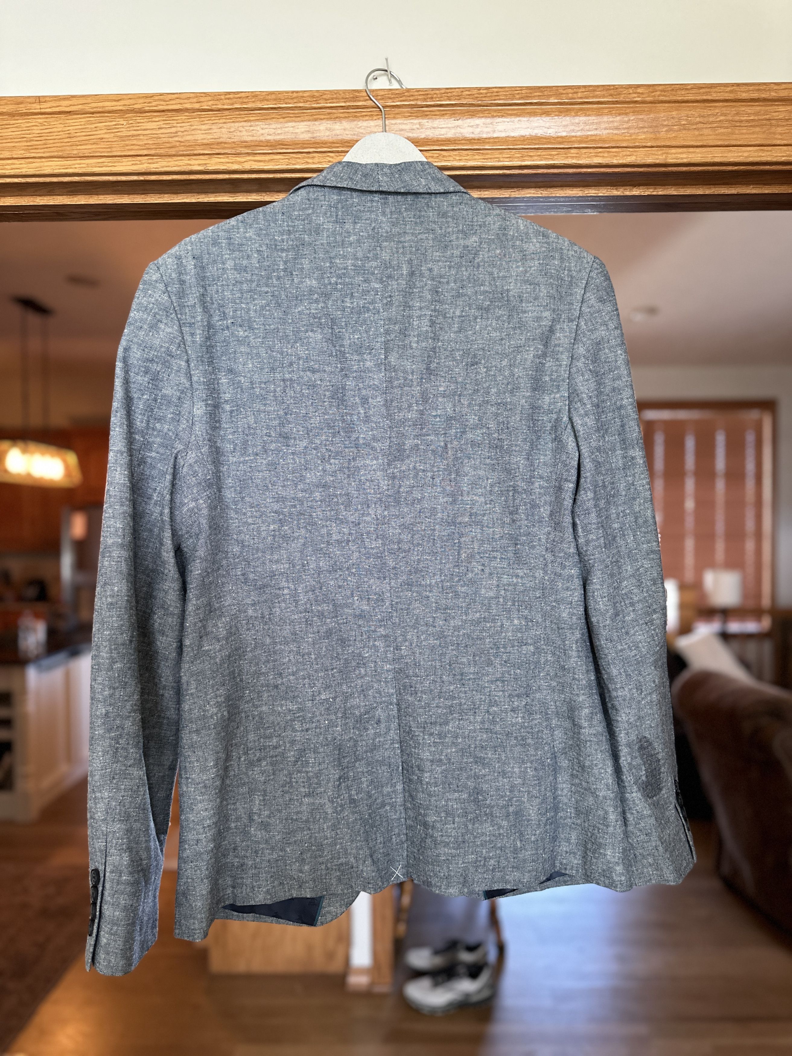 Original Penguin Original Penguin casual linen blend blazer in bluish gray Size 38R - 2 Thumbnail