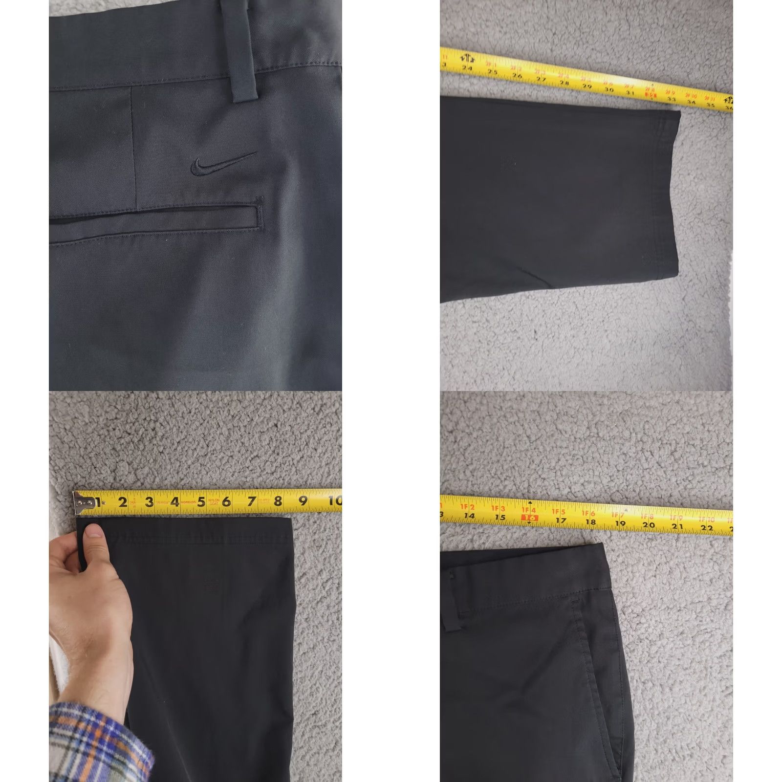Nike Nike Pants Mens 36x33 Black Dri Fit Regular Straight Polyester Chino Golf Style Pants Mens Black 36x33 Size US 36 / EU 52 - 8 Thumbnail