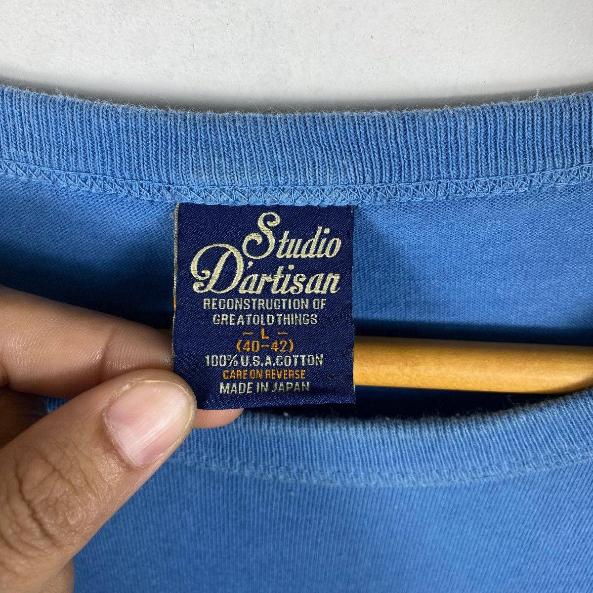 Studio D'Artisan Japanese Brand STUDIO D'ARTISAN Jeans Bond Graphic Tee Shirt Size US L / EU 52-54 / 3 - 7 Thumbnail