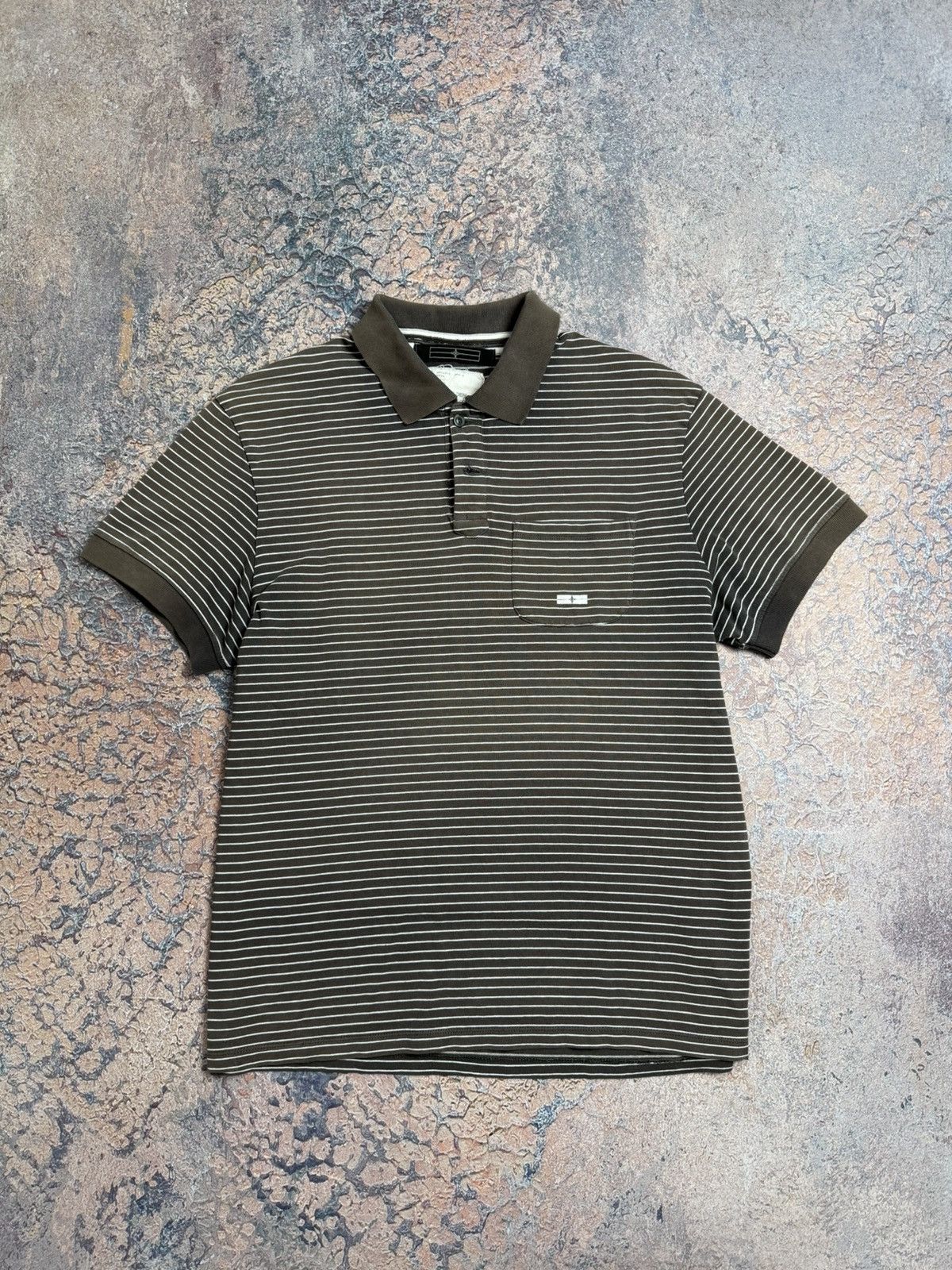 Stone Island Stone island denims Vintage T Shirt Polo Small Logo striped Size US L / EU 52-54 / 3 - 1 Thumbnail