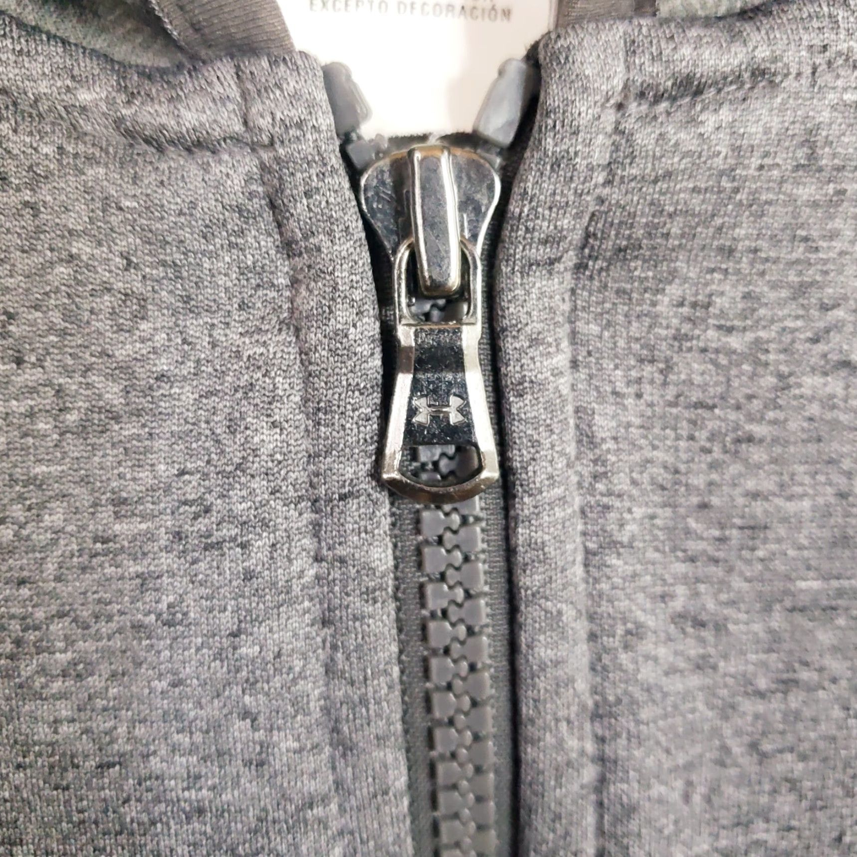 Under Armour Under Armour Hoodie Mens Gray Full Zip Hooded Sweatshirt Storm L Logo Zipper Pocket Regular Fit Size US L / EU 52-54 / 3 - 6 Thumbnail