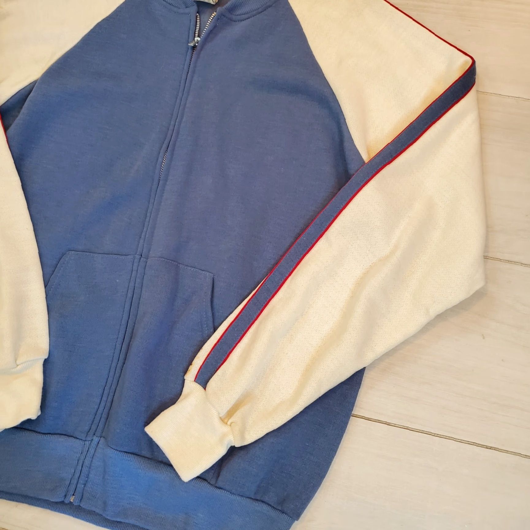 Vintage Bassett Walker Sweatshirt Mens Large Blue Raglan Full Zip Size US L / EU 52-54 / 3 - 3 Thumbnail