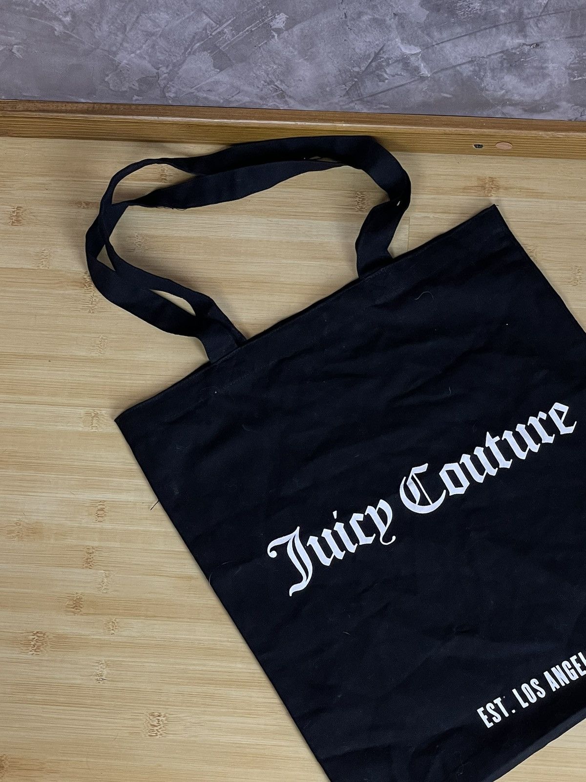 Juicy Couture × Vintage JUICY COUTURE Y2K BLACK/WHITE RARE GLAMOUR SHOPPER BAG Size ONE SIZE - 2 Thumbnail