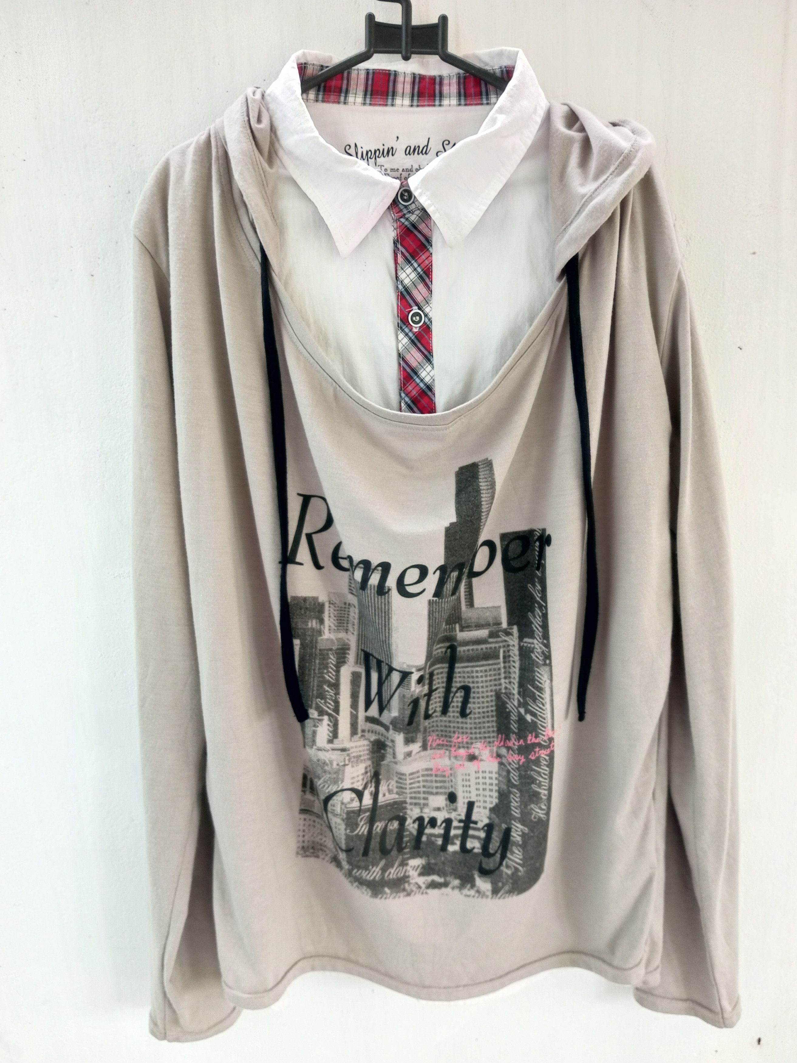 Japanese Brand japanese double layer Long Sleeve button shirt Size US L / EU 52-54 / 3 - 4 Thumbnail