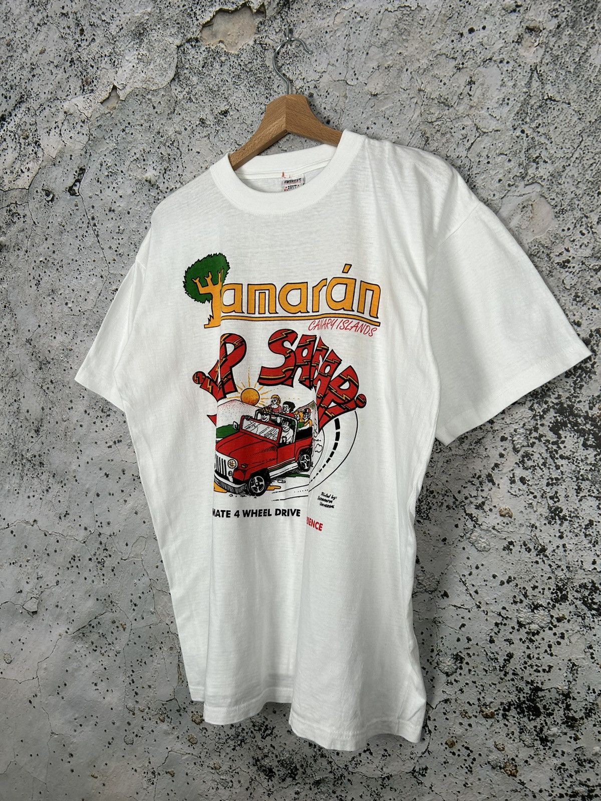 Vintage Vintage Jeep Safari Graphic Tee 90s Canary Island Hype Size US XL / EU 56 / 4 - 3 Thumbnail