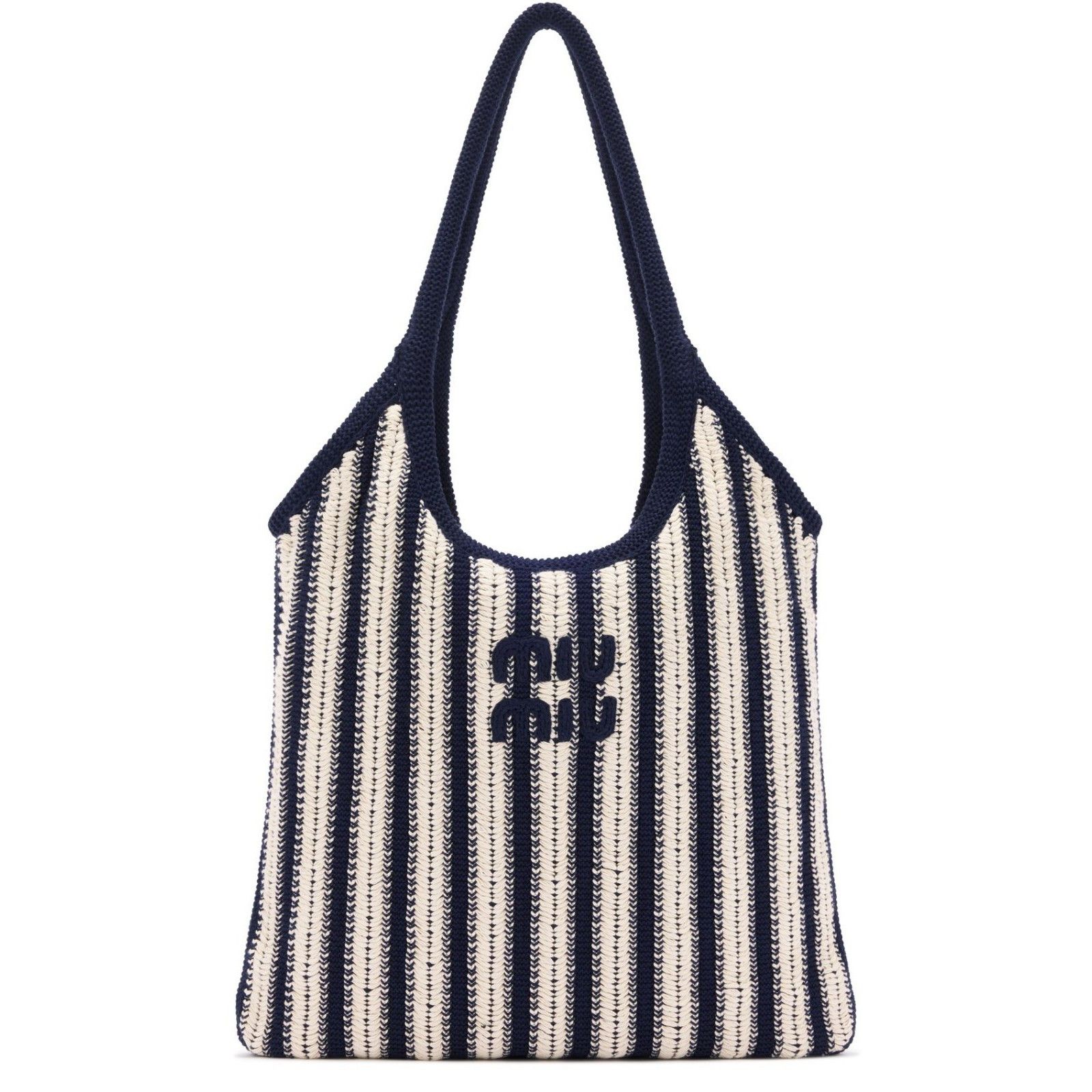 Miu Miu MIU MIU Ivy Crochet Blue/White Top Handle Bag New & Authenti Size ONE SIZE - 1 Thumbnail