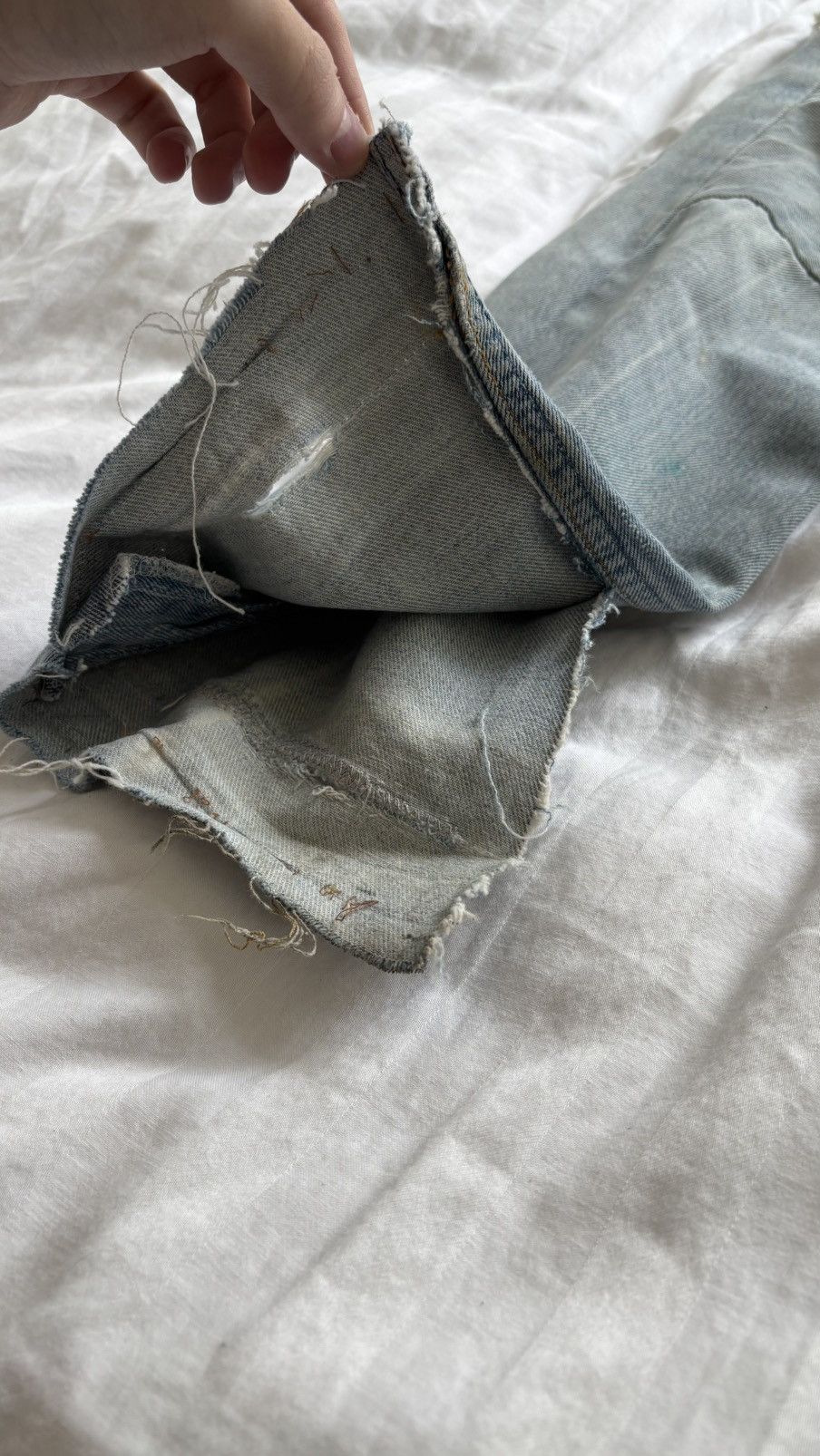 Maison Margiela ⓪ ⑩ GRAIL Maison Martin Margiela artisanal jeans repaired Size US 32 / EU 48 - 11 Thumbnail