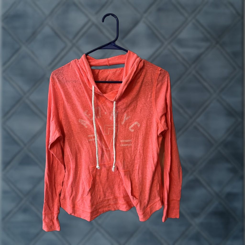Vintage Aéropostale Women's Hoodie Pullover Medium Pink Long Sleeve Activewear Size M / US 6-8 / IT 42-44 - 1 Thumbnail