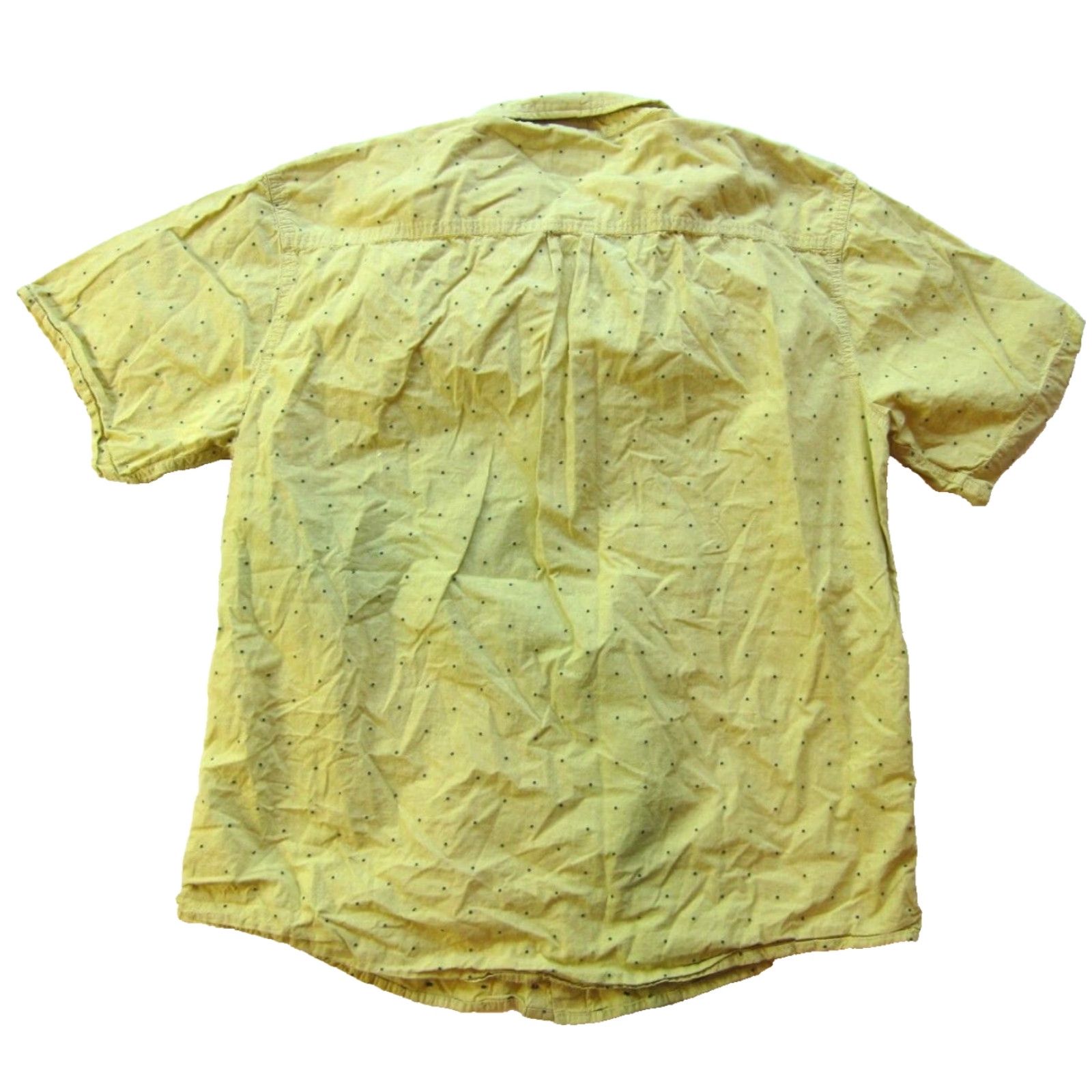 Prana prAna 100% Cotton Yellow Green Polka Dot Short Sleeve Slim Fit Shirt Men XXL Size US XXL / EU 58 / 5 - 2 Thumbnail