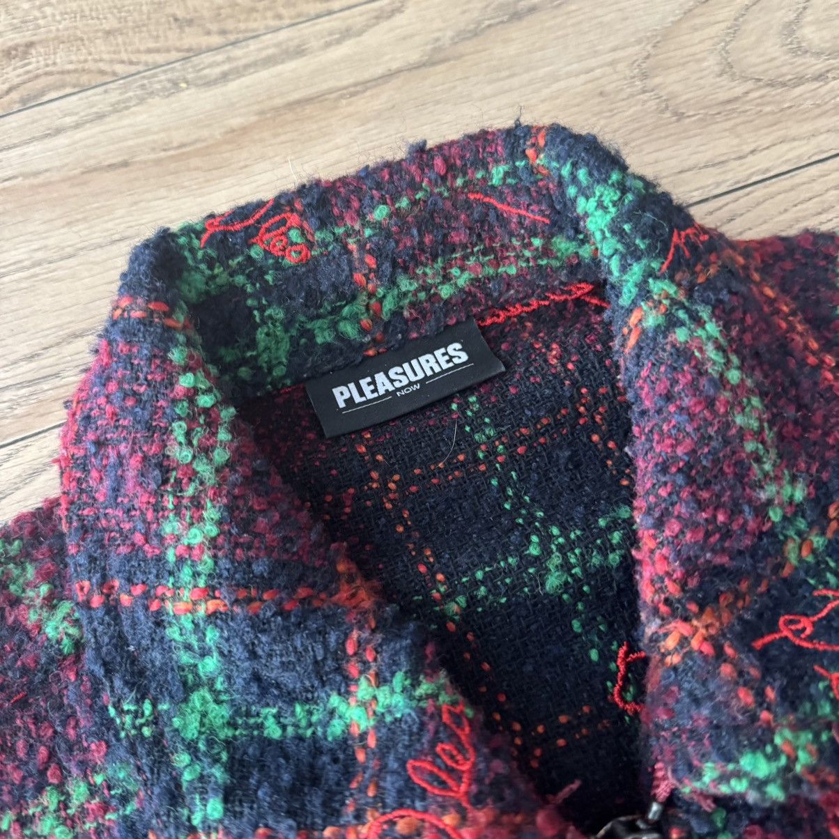 Pleasures Nocturnal Woven Boucle Work Jacket Dark Red Size US XL / EU 56 / 4 - 2 Thumbnail