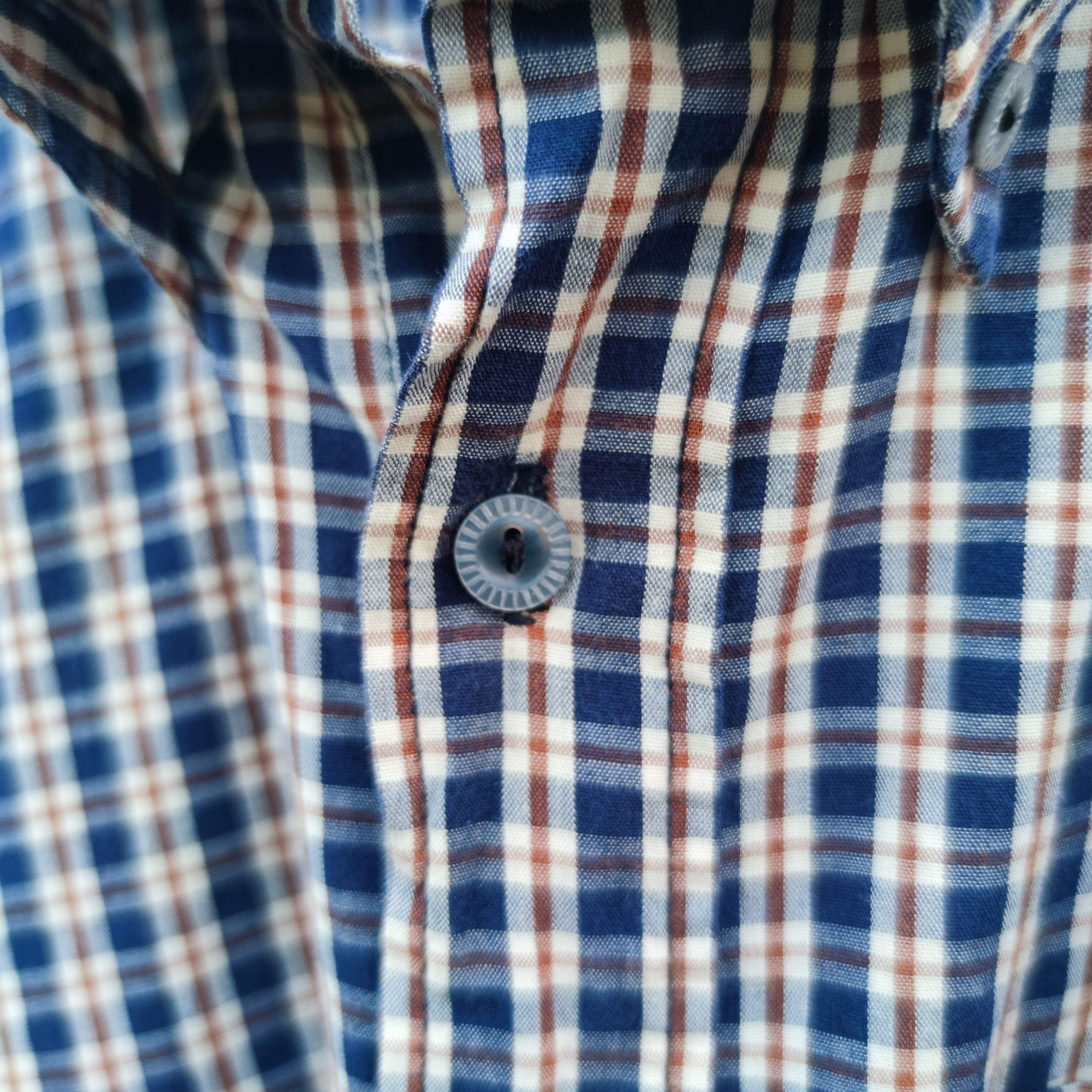 Japanese Brand × Octopus × Vintage Octopus Army Plaid Cotton Button Down Shirt Size US M / EU 48-50 / 2 - 7 Thumbnail