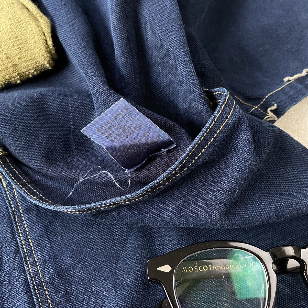 Kapital RARE Kapital USN WW2 Denim Navy Shawl Collar Jacket Size US L / EU 52-54 / 3 - 10 Thumbnail