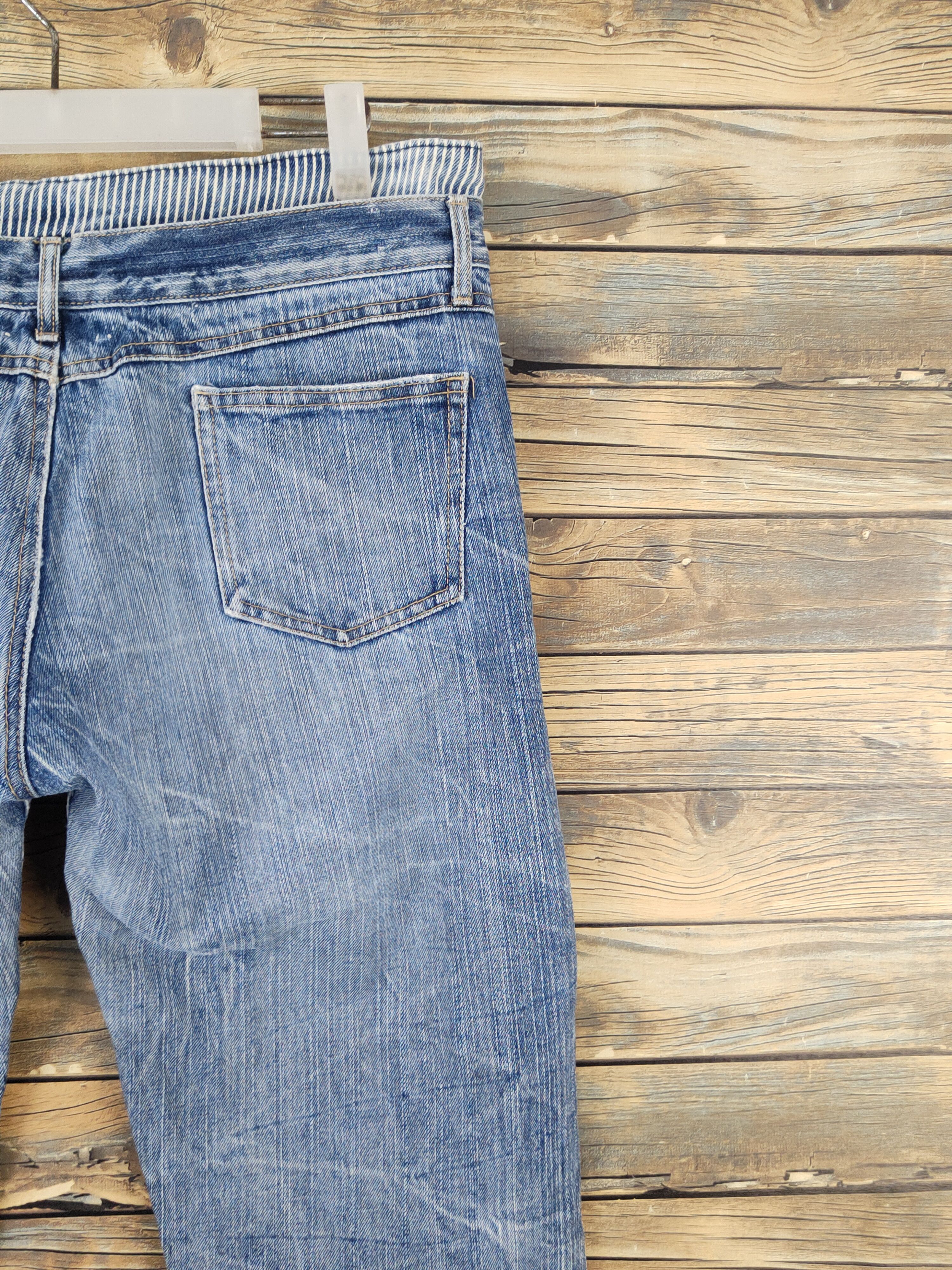 Japanese Brand Japanese Brand Dark Blue Distressed Ripped Jeans #W1697 Size US 34 / EU 50 - 11 Thumbnail