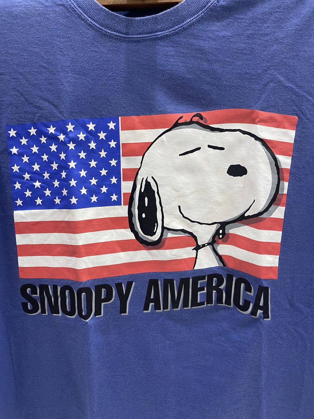 Vintage PEANUTS AMERICA TSHIRT Size US M / EU 48-50 / 2 - 2 Thumbnail