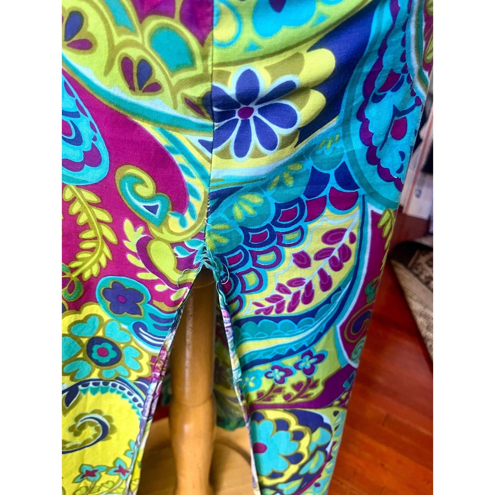 Vintage Vintage 60’s Blue Green Psychedelic Groovy Dress XS Small Size S / US 4 / IT 40 - 9 Thumbnail