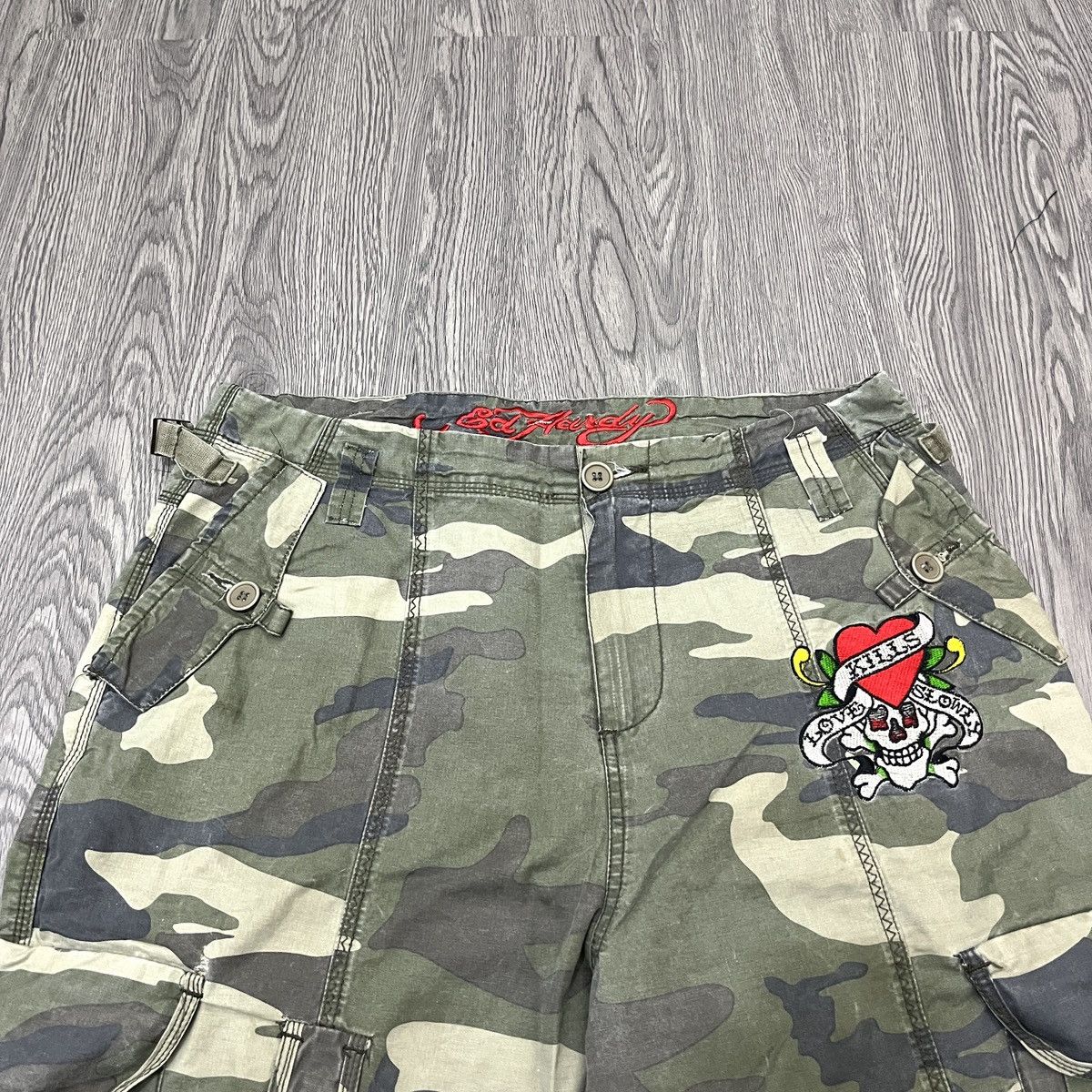 Ed Hardy Camo Cargo Ed Hardy Embroidery Skull Love Size US 34 / EU 50 - 4 Thumbnail