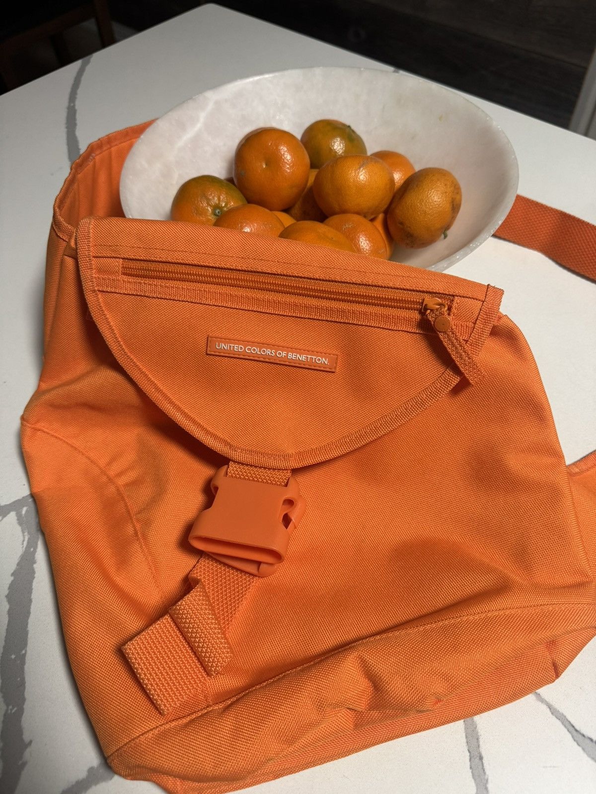 United Colors Of Benetton United Colors of Benetton Monochromatic Sling Bag Orange Size ONE SIZE - 3 Thumbnail