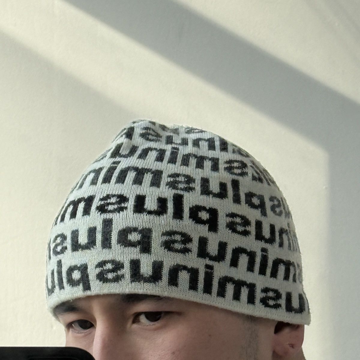 Vintage 00's PlusMinus Beanie Hat Y2k Size ONE SIZE - 3 Thumbnail