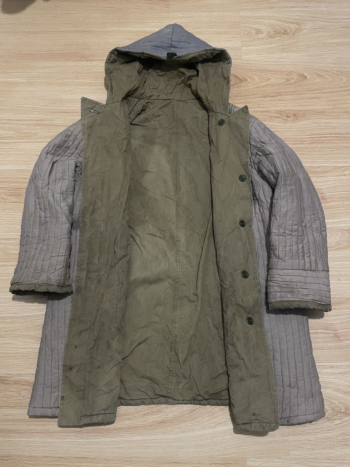 Vintage Vintage Military Parka Coat 70s–80s Distressed Archive Piece Size US XXL / EU 58 / 5 - 5 Thumbnail