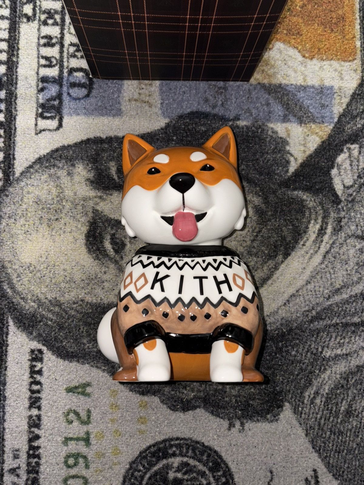 Kith Kith Kithmas Ceramic Shiba Cookie Jar Size ONE SIZE - 1 Thumbnail