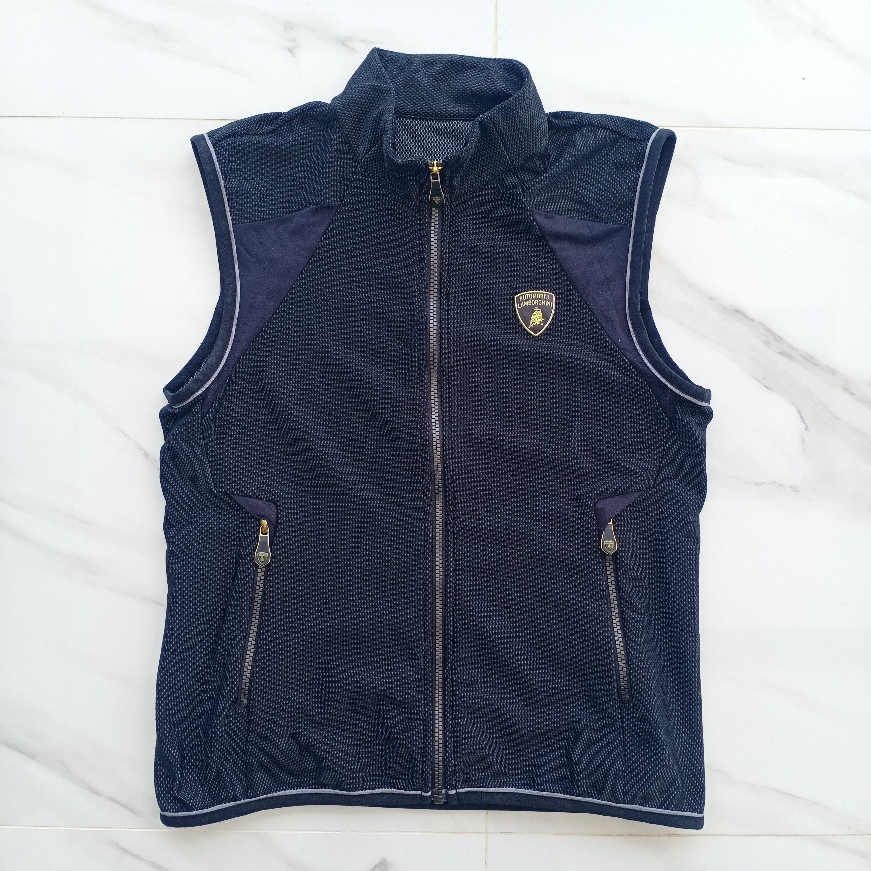 Lamborghini × Mercedes-Benz × Vintage Automobil Lamborghini Vest Work Jacket Black SGF 67 Size US S / EU 44-46 / 1 - 1 Thumbnail