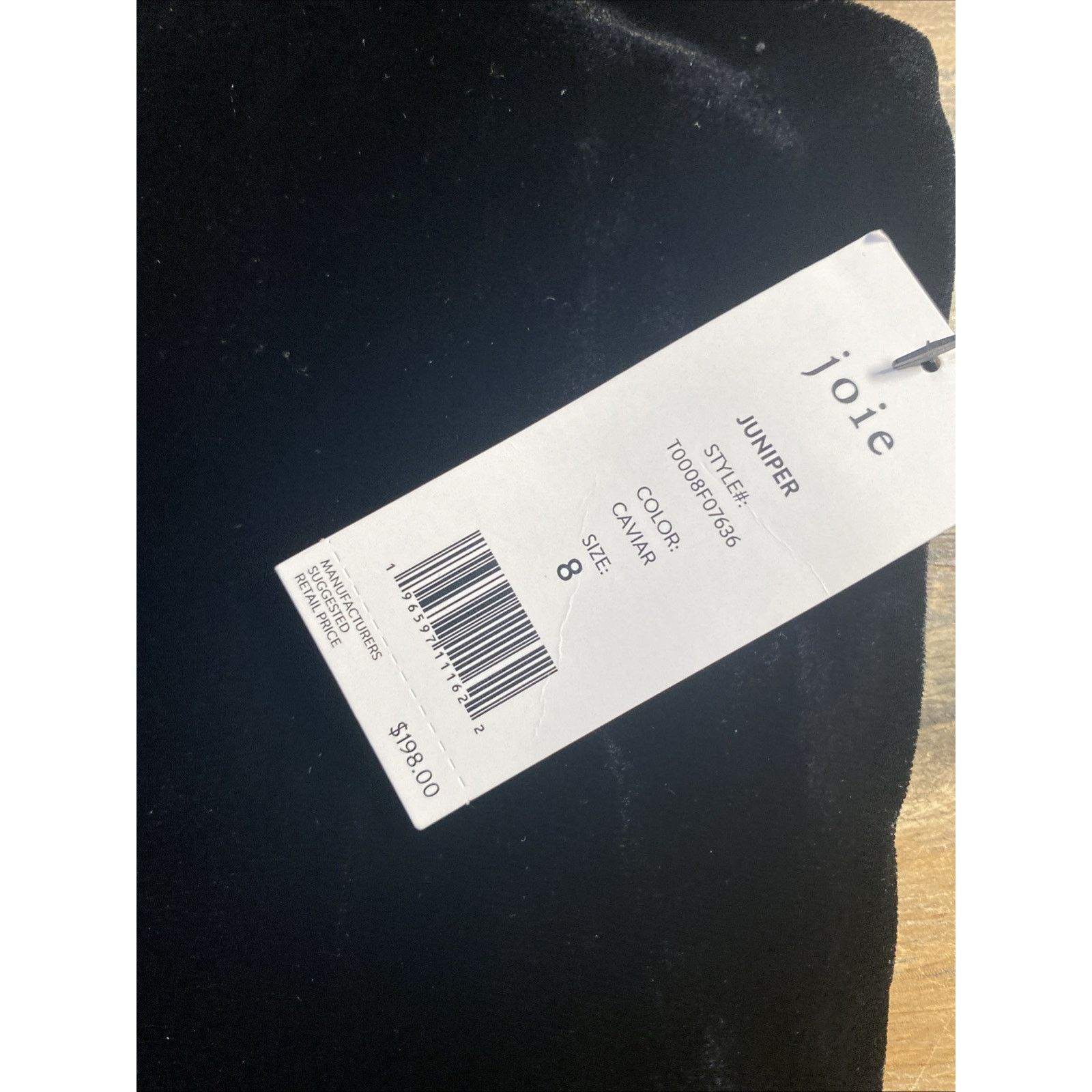 Joie Joie Juniper Velvet Flutter Sleeve Blouse Top Black Caviar Size M / US 6-8 / IT 42-44 - 6 Thumbnail