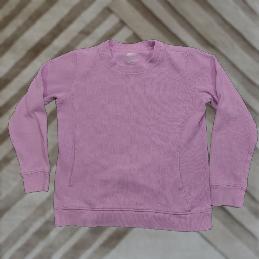 CO Duluth Sweatshirt Womens Medium Purple Pink Pullover Kangaroo Pocket Shirt Crew Neck Long Sleeve Casual Outdoor Pockets Mens Womens Size M / US 6-8 / IT 42-44 - 1 Thumbnail