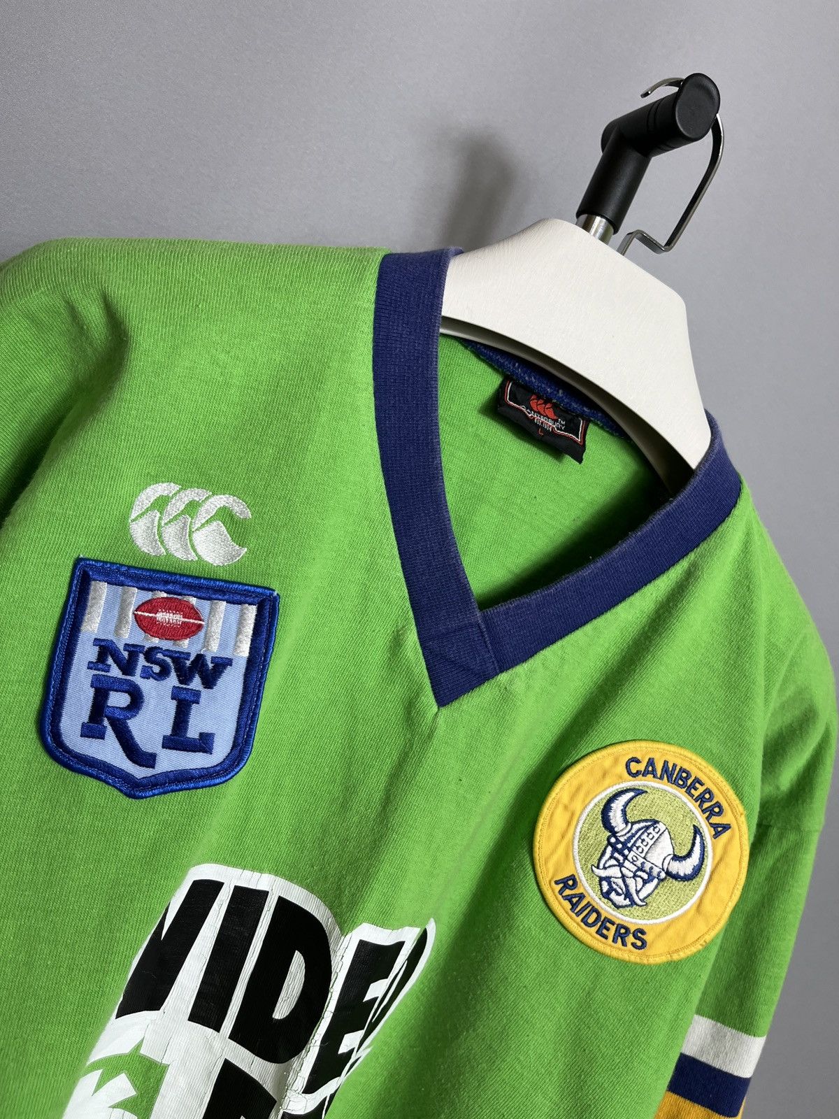 Sports Specialties 1990 1991 Canberra Raiders Rugby League Shirt Adults Cotton Size US L / EU 52-54 / 3 - 2 Thumbnail