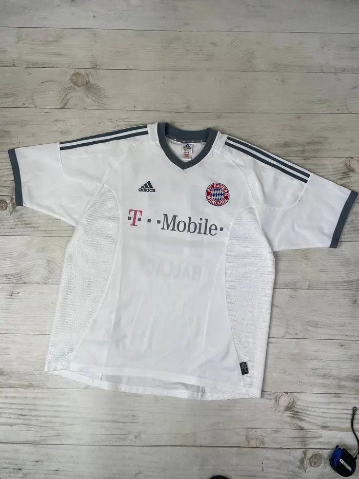 Adidas Adidas Bayern Munich 2002 2004 Ballack #13 Away Shirt Size US XL / EU 56 / 4 - 2 Thumbnail