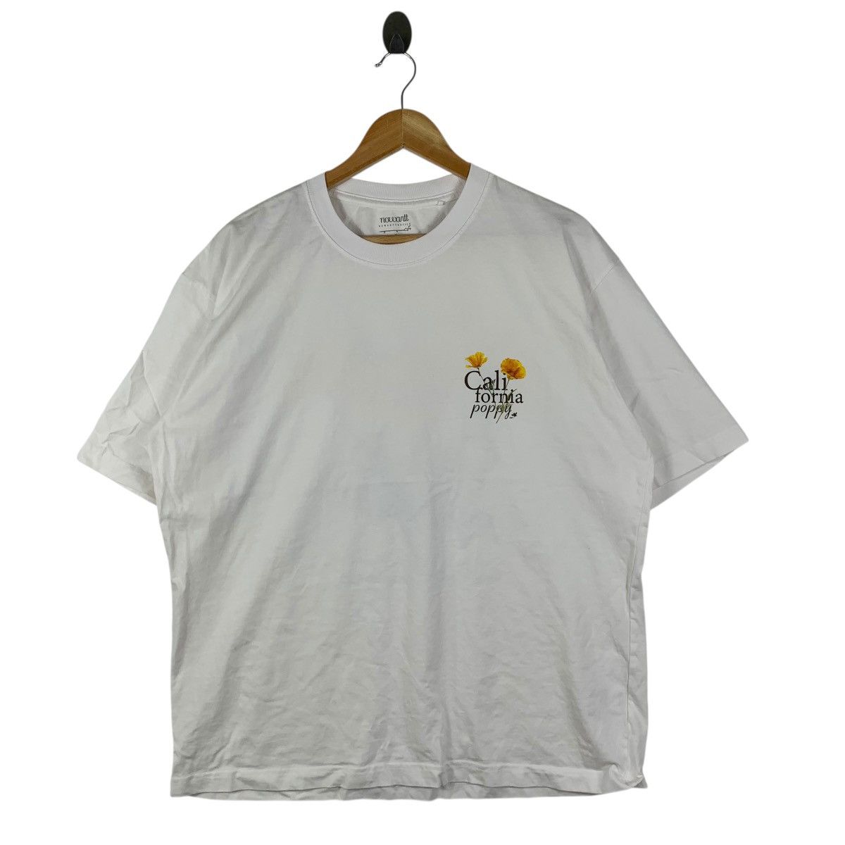 GU GU x NOWART TEXTILE California Poppy Flower Boxy Tee Shirt Size XL / US 12-14 / IT 48-50 - 5 Thumbnail