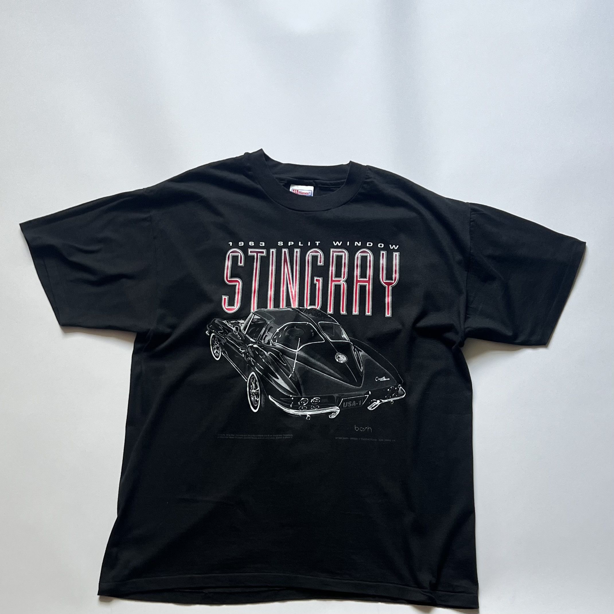 Hanes Vtg Chevrolet Corvette Sting Ray T-Shirt Mens Large Size US L / EU 52-54 / 3 - 1 Thumbnail